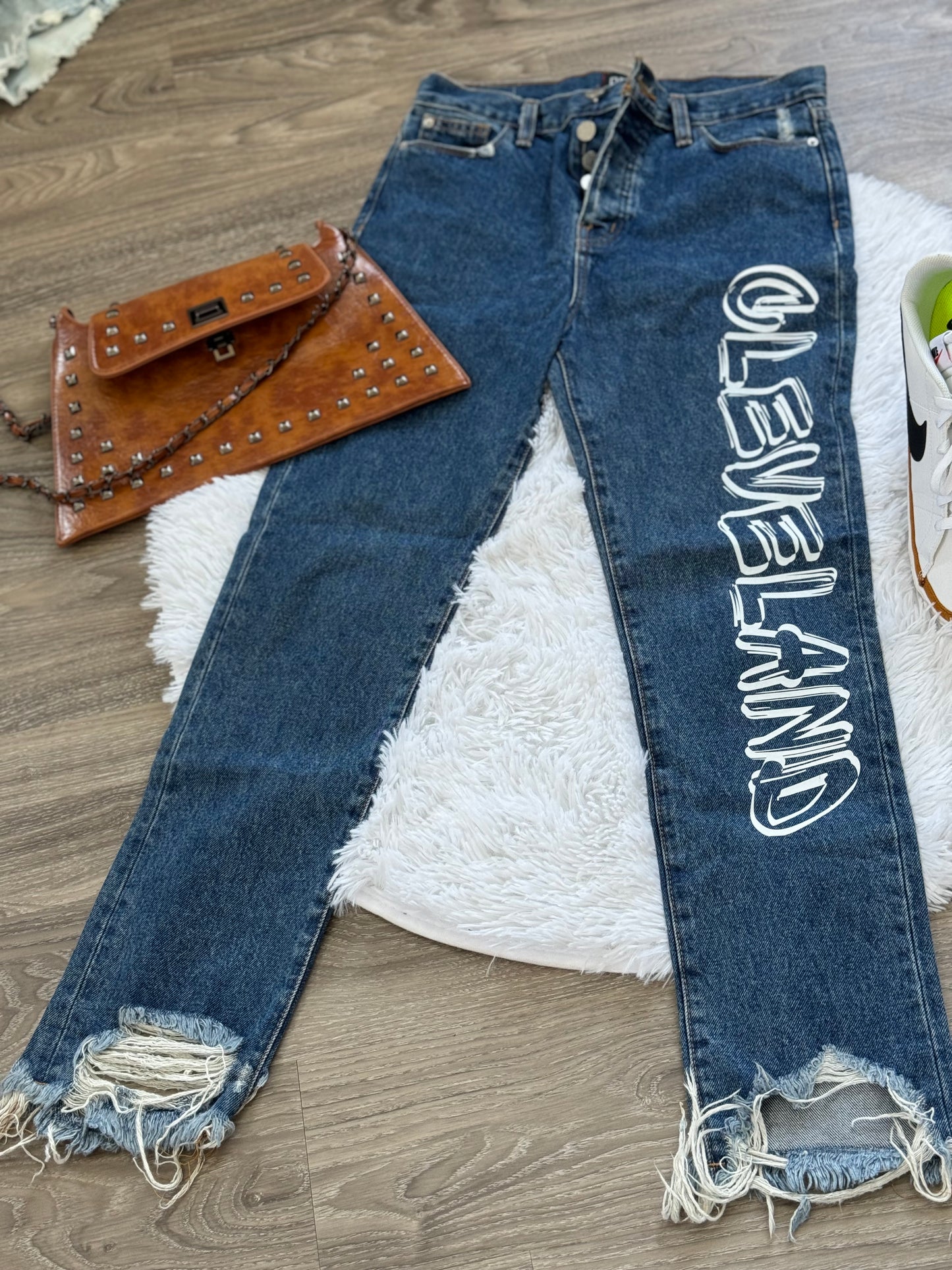Graffiti Cleveland Denim Jeans