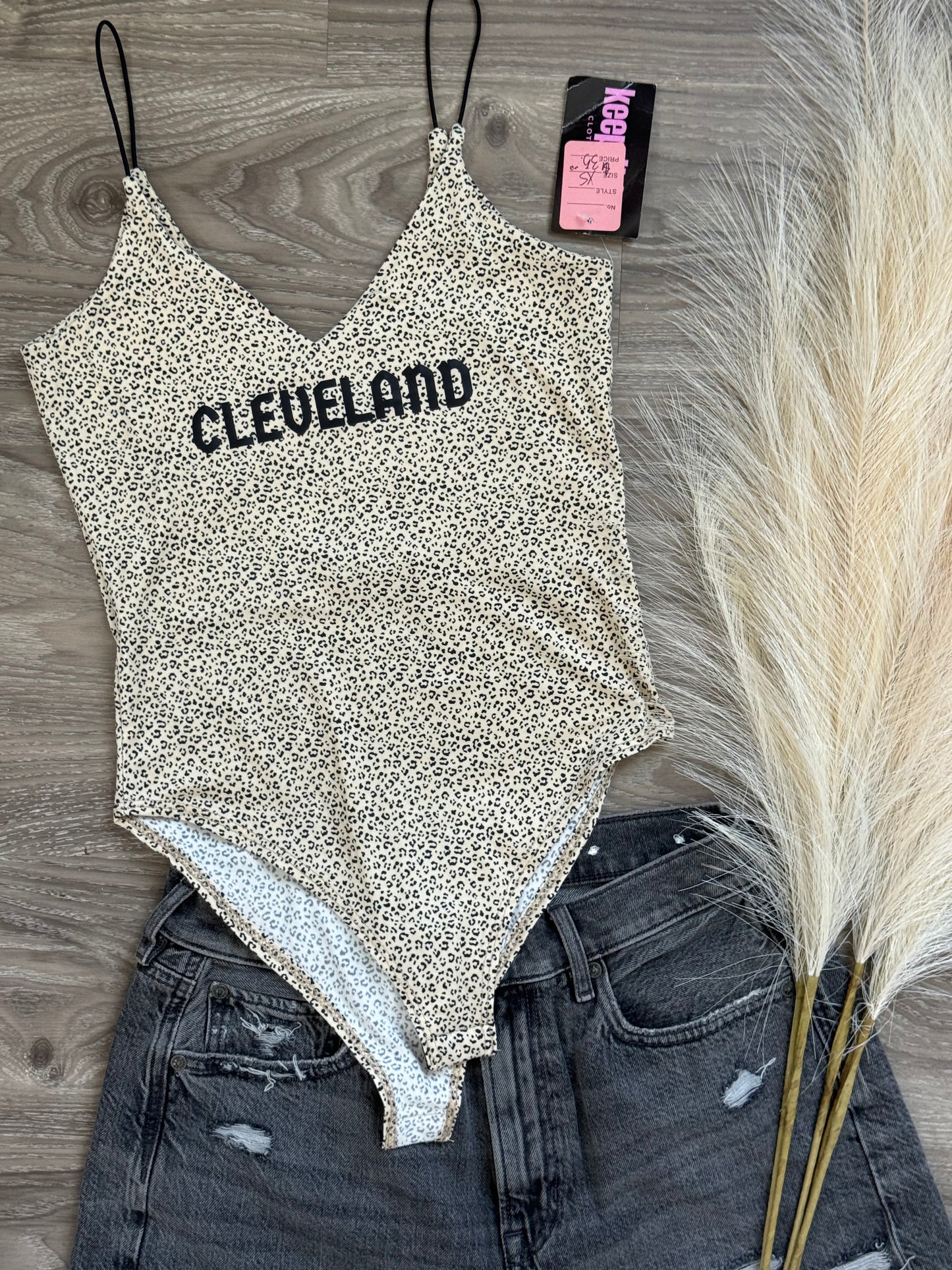 Cheetah/leopard print Cleveland bodysuit