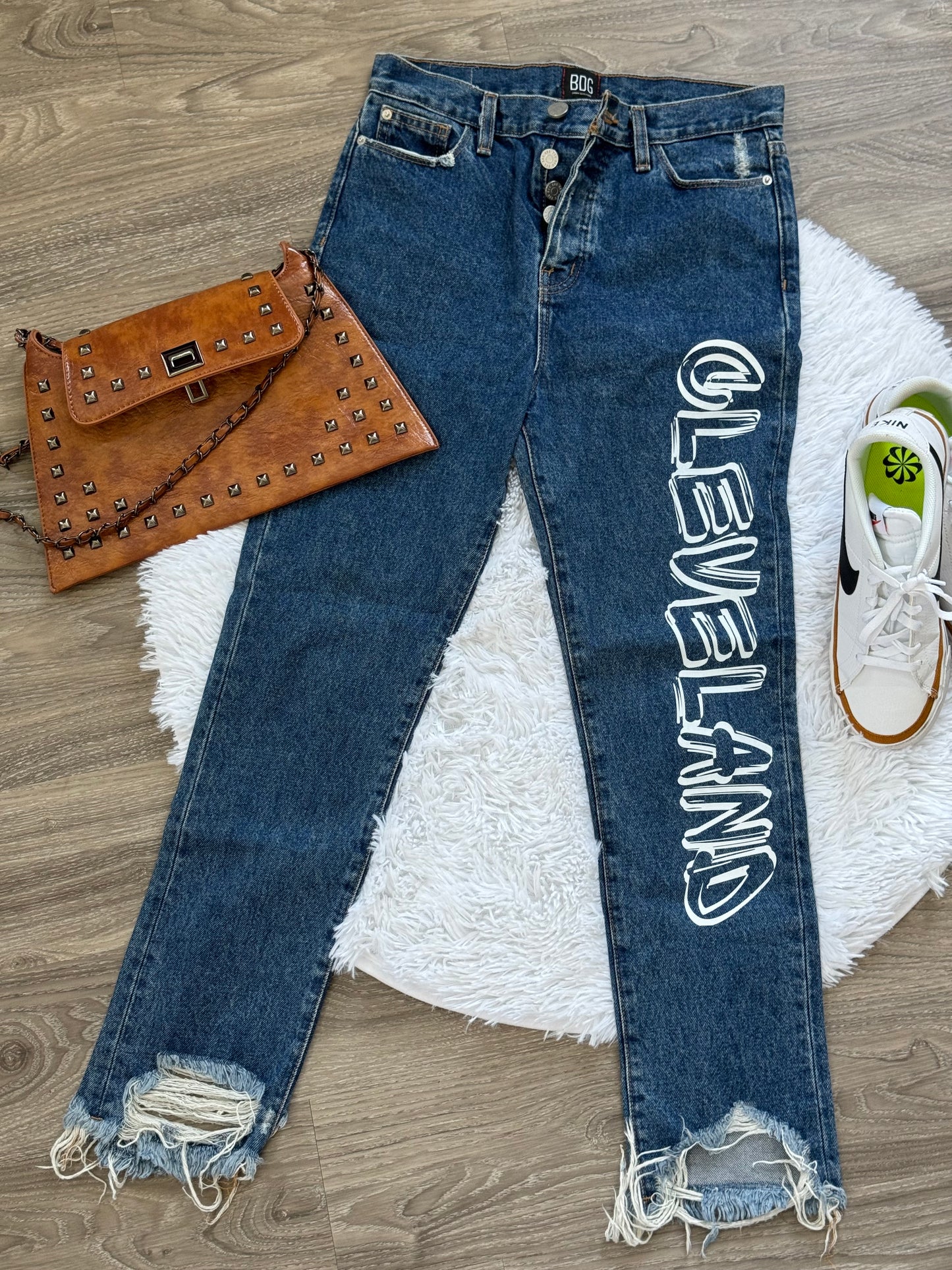 Graffiti Cleveland Denim Jeans