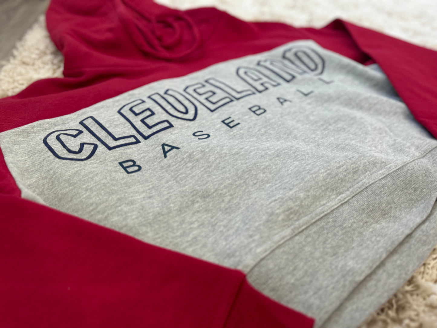 Cleveland Baseball Hooded Crop