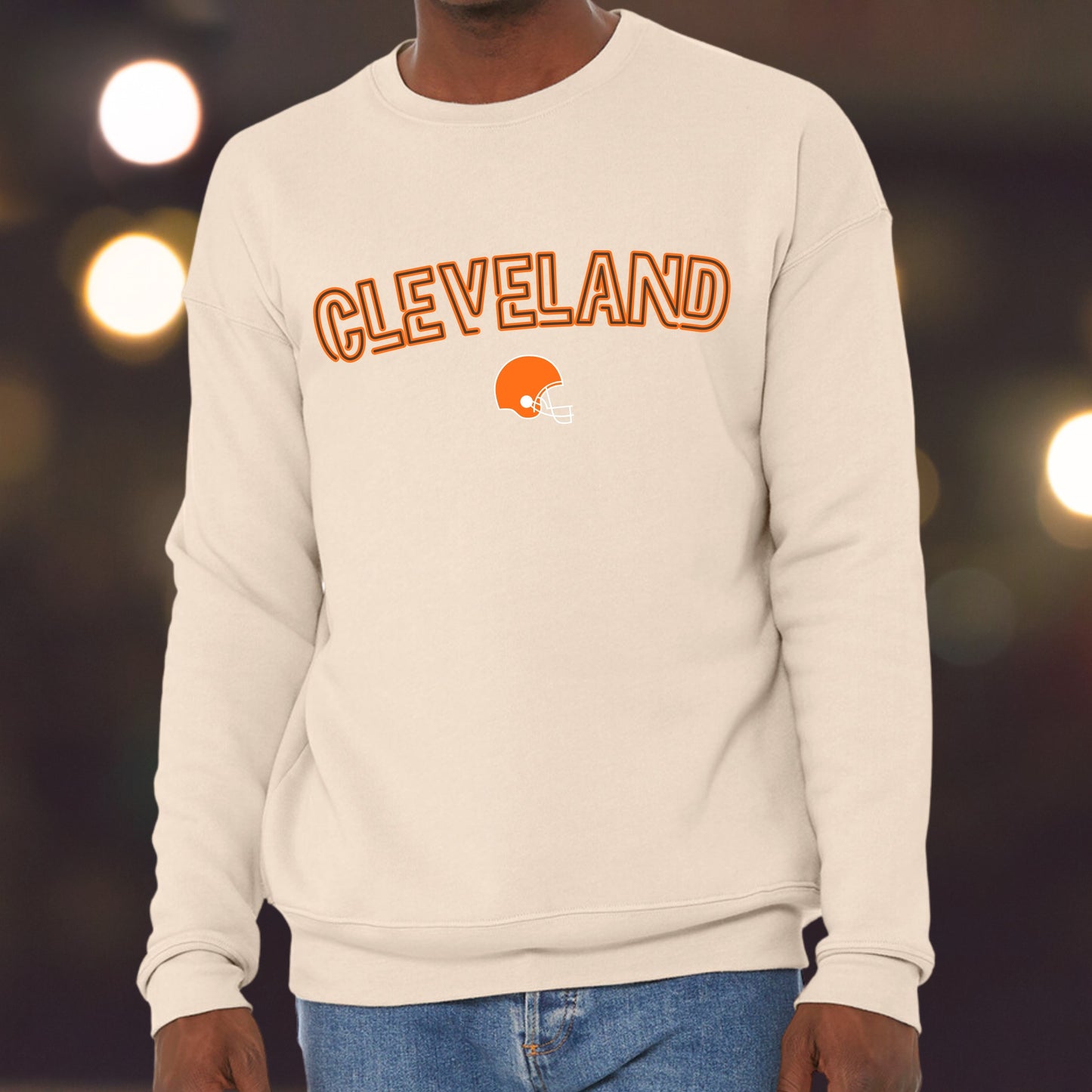 Lightweight, Drop Shoulder Cleveland Crewneck