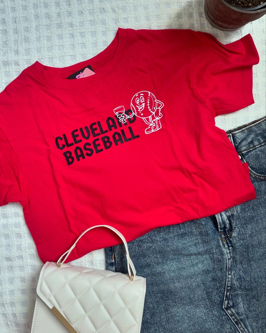 Ladies Cleveland baseball tee