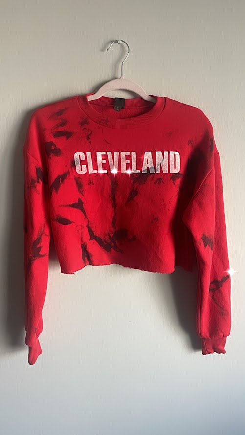 Cleveland Guardians crop sweatshirt