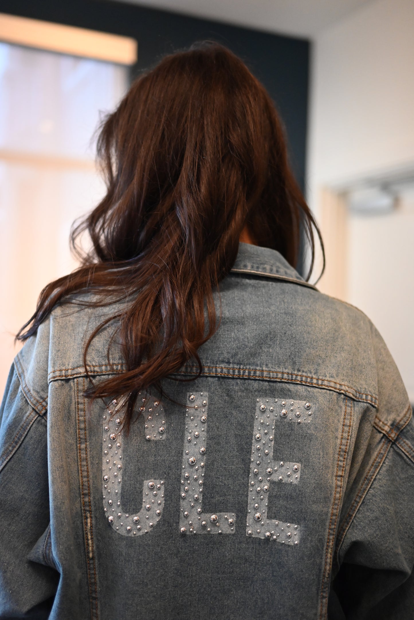 CLE Oversized, distressed denim Jacket