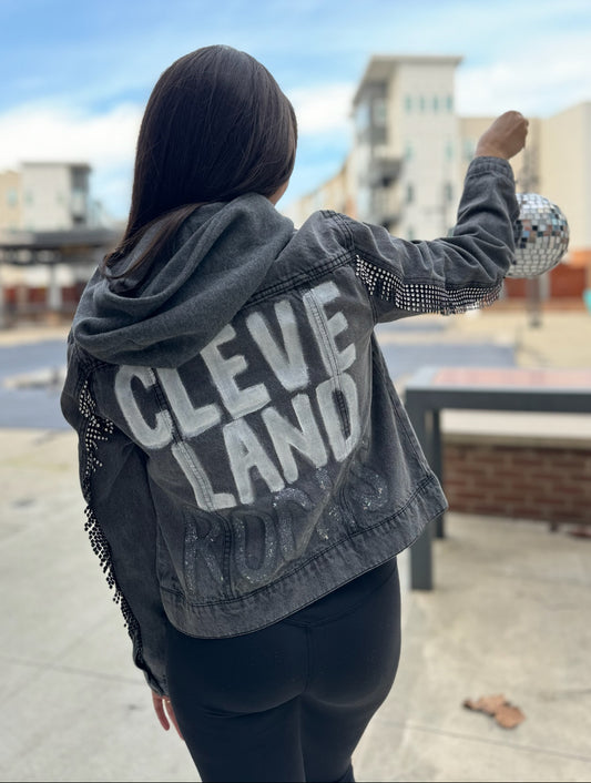 Cleveland Rocks - Charcoal Denim Jacket