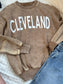 Vintage wash Cleveland Crewneck