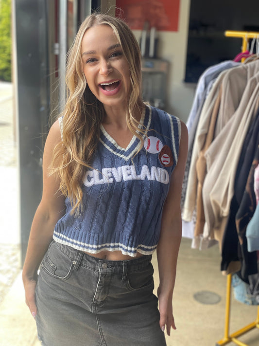 Cleveland Baseball knit tank