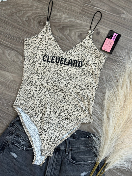 Cheetah/leopard print Cleveland bodysuit