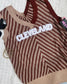 Brown striped Cleveland knit tank