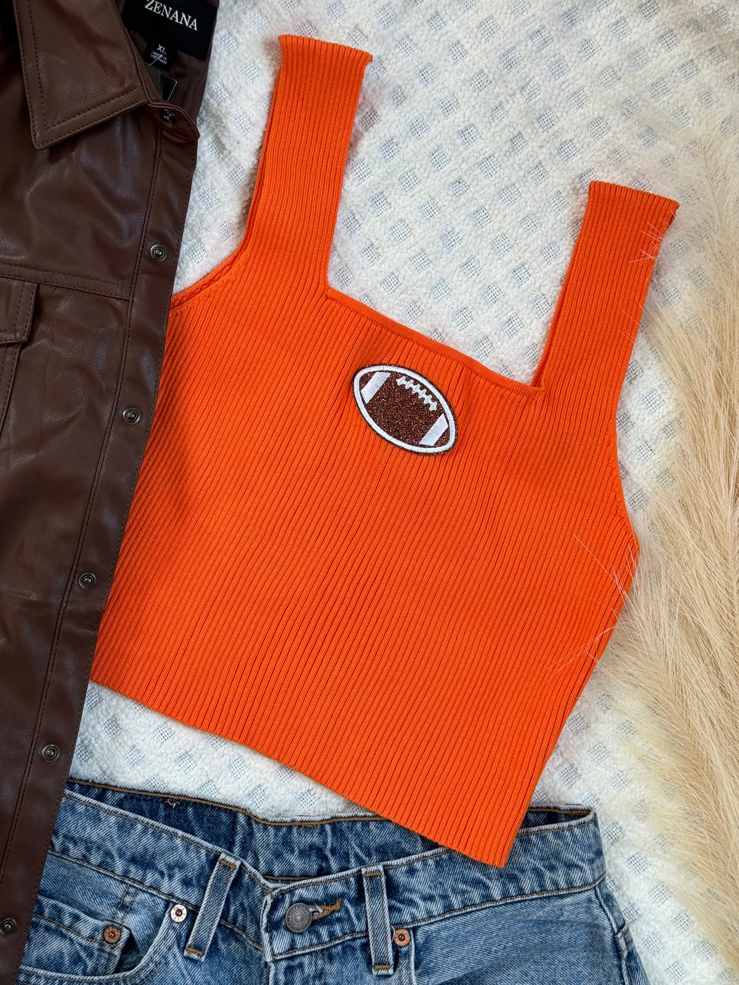 Gameday knit crop top