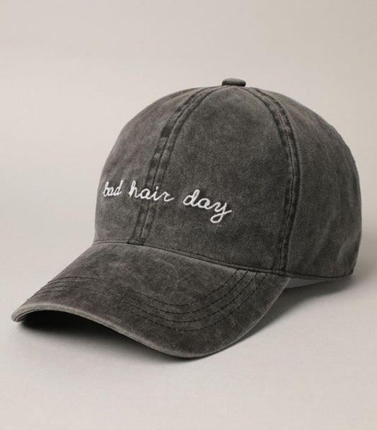 Bad Hair Day - embroidered hat