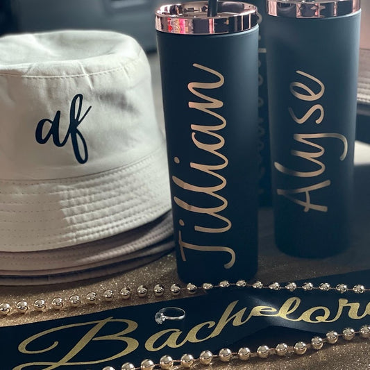 Custom Black Bachelorette Tumblers