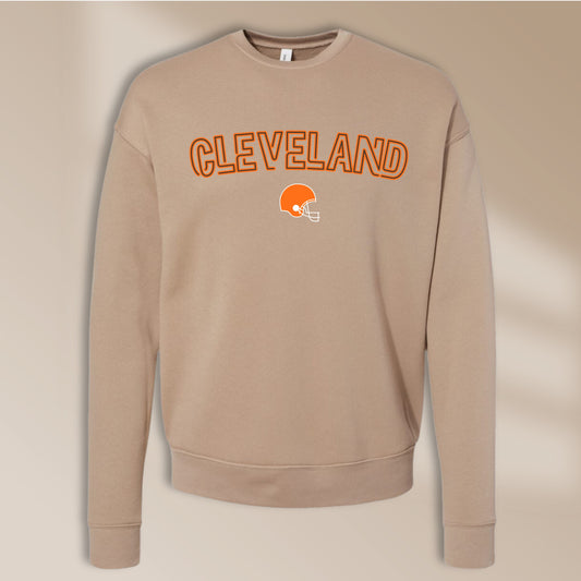 Lightweight, Drop Shoulder Cleveland Crewneck