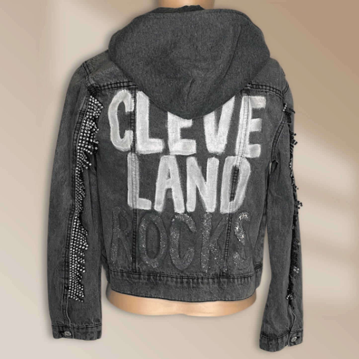 Cleveland Rocks - Charcoal Denim Jacket