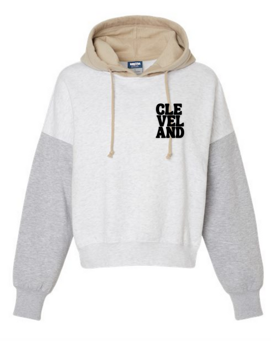 Hooded Colorblocked Cleveland Sweatshirt