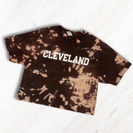 Mocha Tie-Dye Cleveland Tee