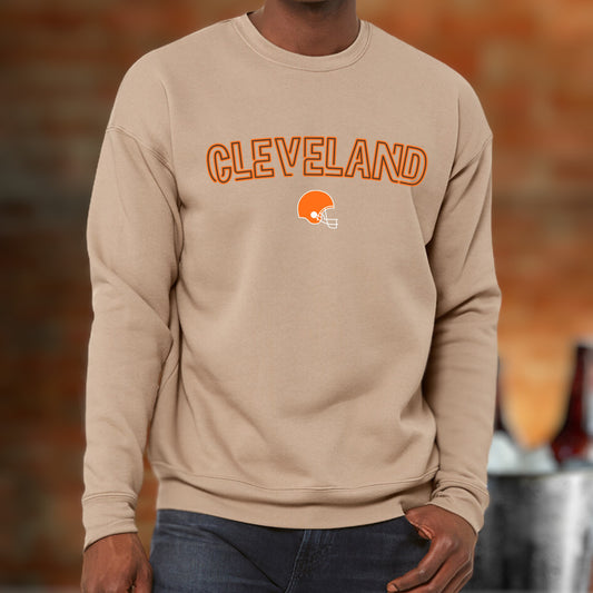 Lightweight, Drop Shoulder Cleveland Crewneck