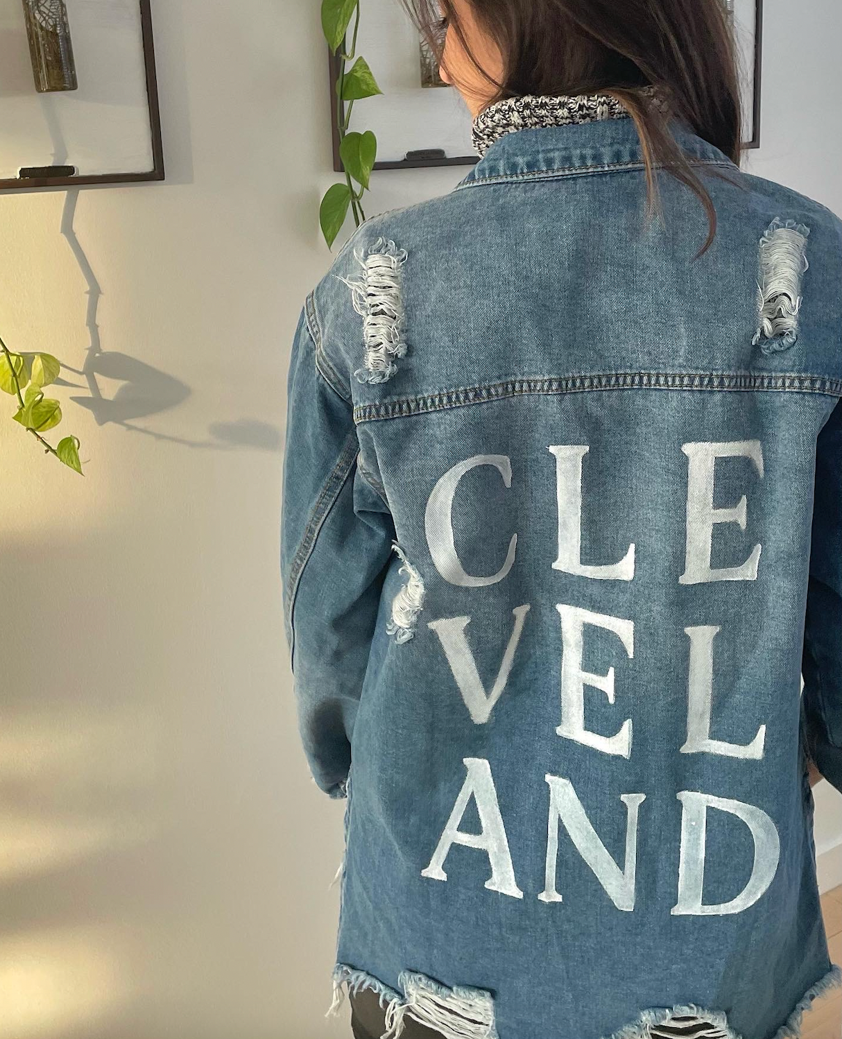 Distressed Denim Cleveland Jacket